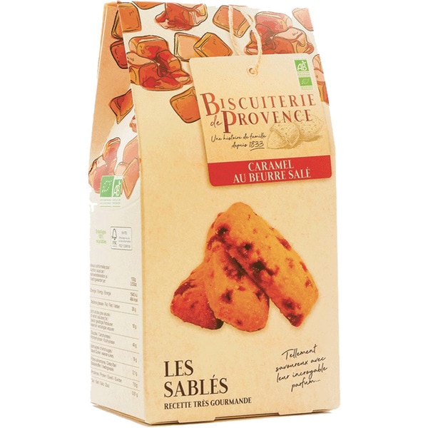 Les Sablés Bolachas Com Caramelo Salgado Biológicas 120 g