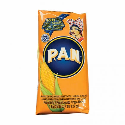 Farinha De Milho Amarelo Pré-Cozida Harina Pan 1Kg