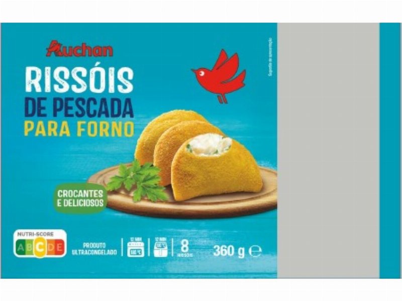 Rissóis De Pescada Auchan Forno E Air-Fryer 8Un 360 g