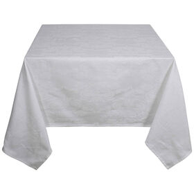 Toalha Mesa Branca Jacquard Kasa