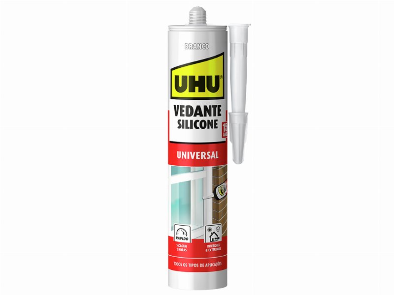 Silicone Universal Uhu Branco 280 ml