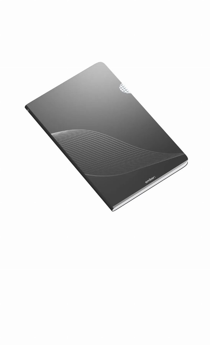 Ambar School Caderno Agrafado A4 90 g 48F Quadriculado - Preto