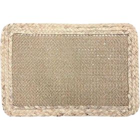 Individual Palhinha 45X30Cm Bege Deep Moss Kasa