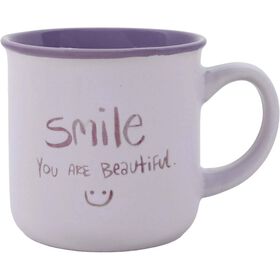 Caneca 330 ml Lilás Interior Colorido Kasa