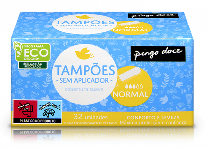 Tampão Digital Normal Pingo Doce 32Un
