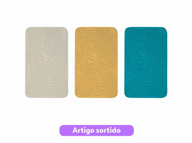 Tapete Casa Banho Actuel Memória 50X80Cm Cores Sortidas