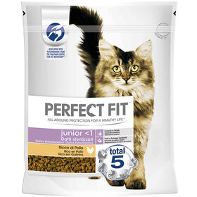 Ração Para Gato Júnior Esterilizado Frango Perfect Fit 750 g