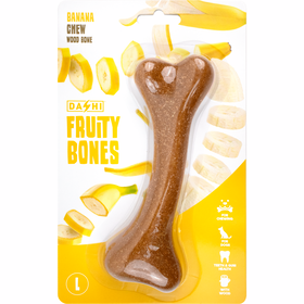 Snack Para Cão Osso Mordedor Madeira Fruity Bone Banana L Dashi 1 Un