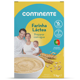 Papa Infantil Farinha Láctea Com Cereais +6M Continente 1 kg