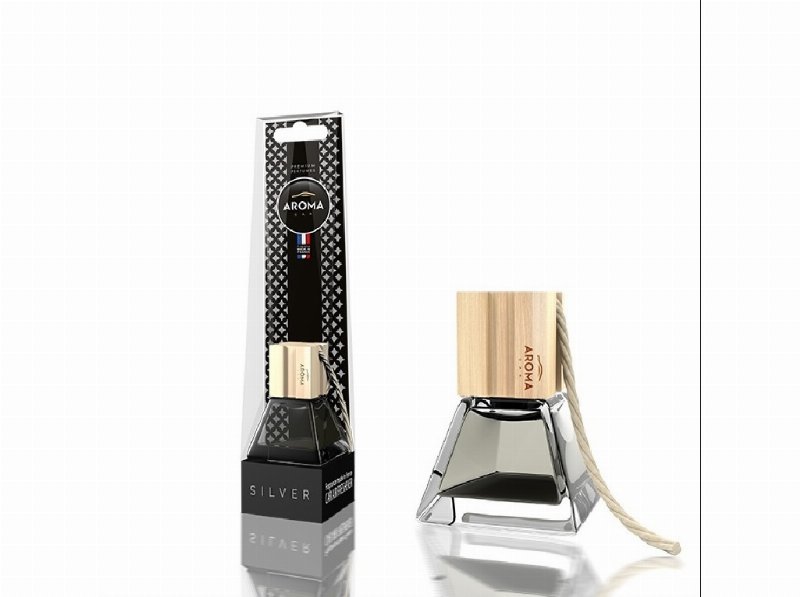 Ambientador Auto Aroma Car Prestige Wood Silver