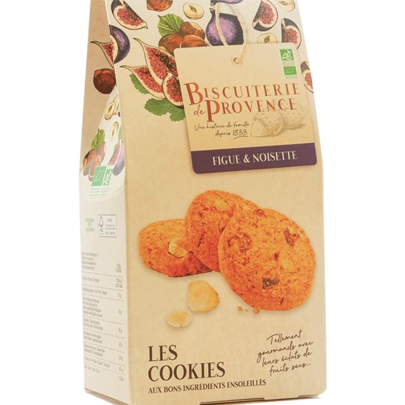 Les Cookies Bolachas Com Figo E Avelã Biológicas 120 g