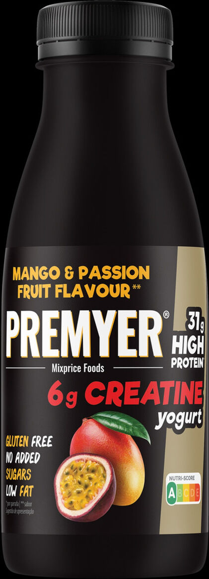 Iogurte Líquido Proteína Manga E Maracujá Com Creatina Premyer 0.5L