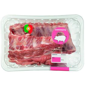 Tiras De Entrecosto De Porco Continente 950 gr (Aprox.)