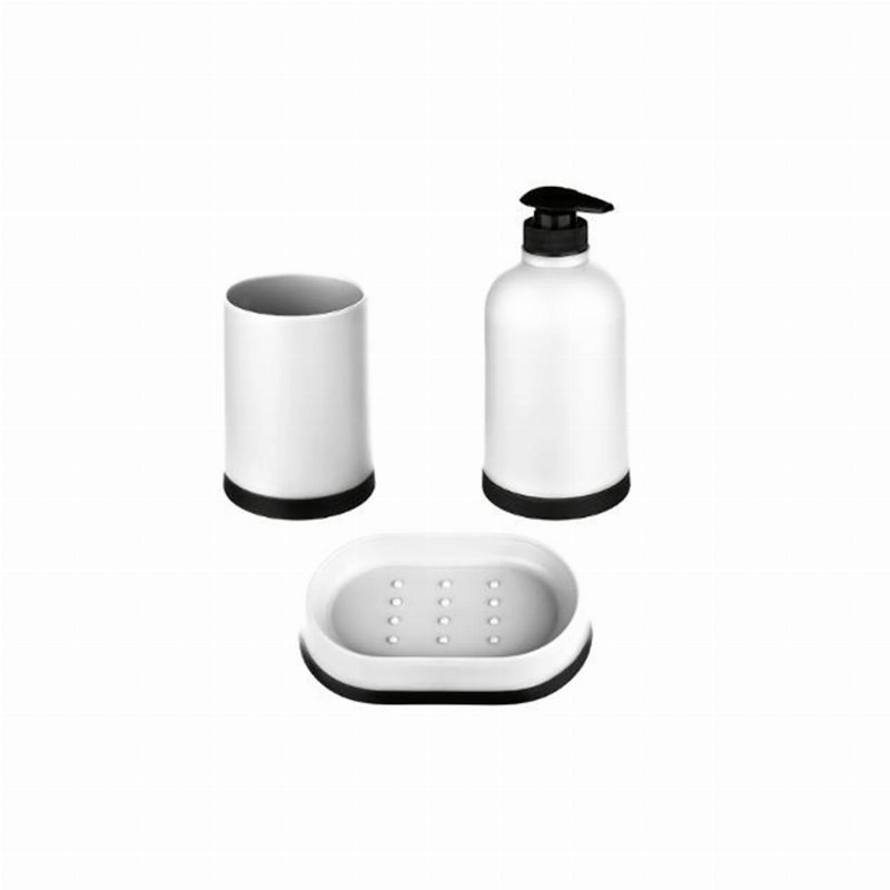 Conjunto 3 Acessórios Wc Branco