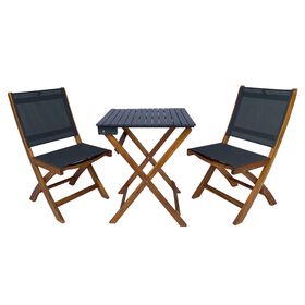 Conjunto Jardim 2 Lugares Madeira Acácia Kasa