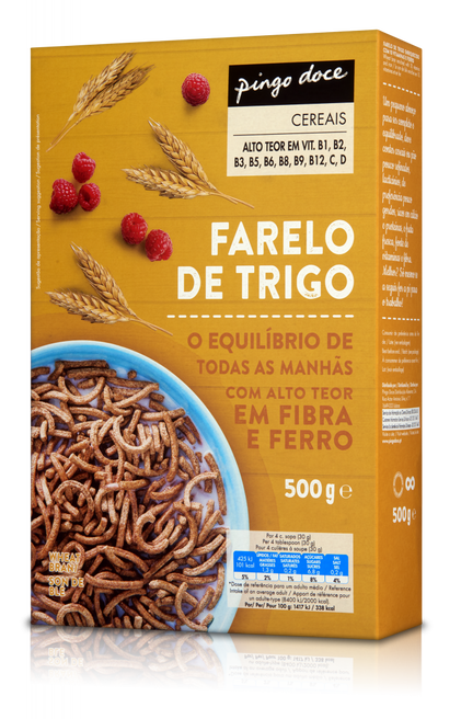 Cereais Farelo De Trigo Pingo Doce 0.5Kg