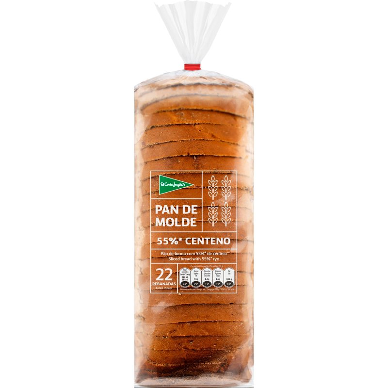 Pão De Forma Com 55% Centeio 720 g