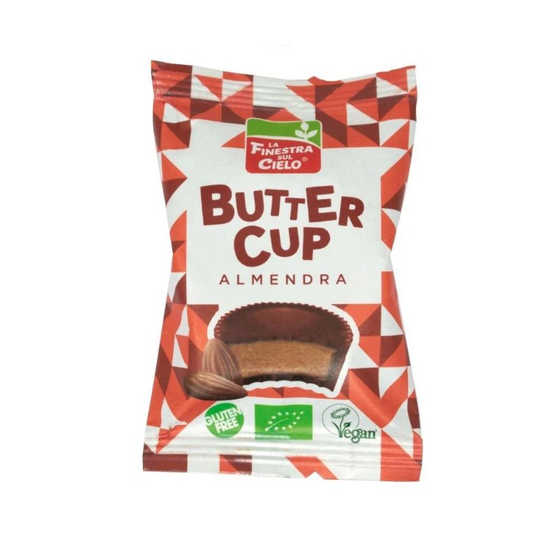 Butter Cup De Chocolate Preto E Amêndoa Bio Sem Glúten 25 g