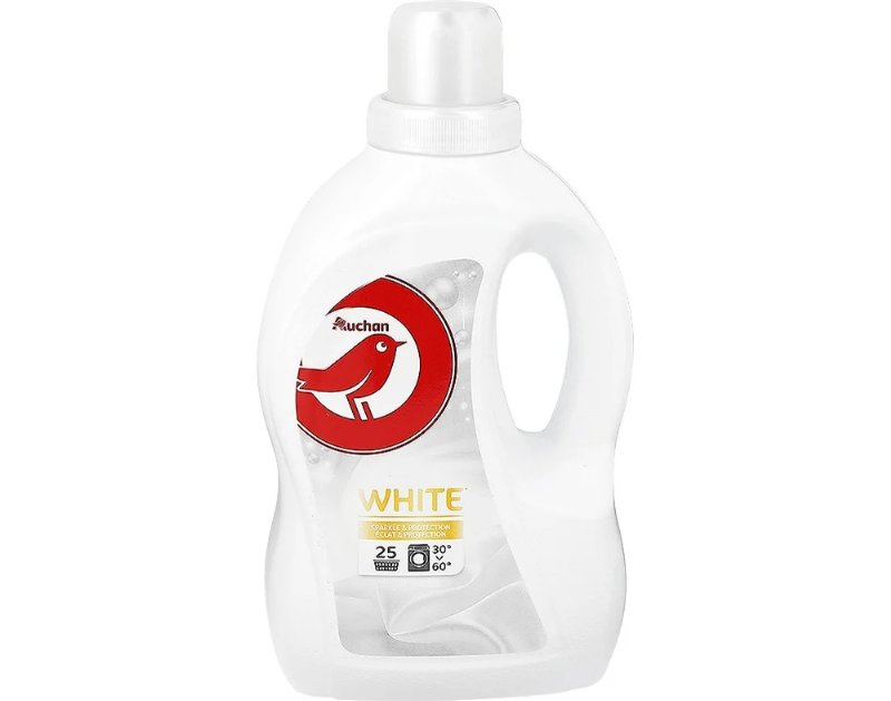 Detergente Auchan Roupa Delicada Líquido Branca 25 Doses