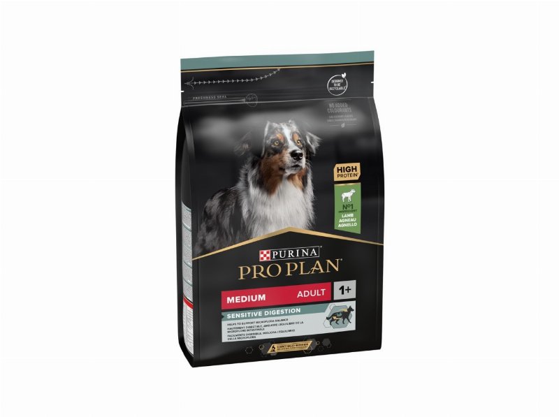 Ração Cão Médio Pro Plan Digestão Sensível Borrego 3 kg