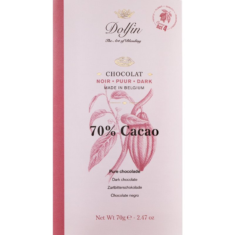 Chocolate Preto 70% Cacau 70 g