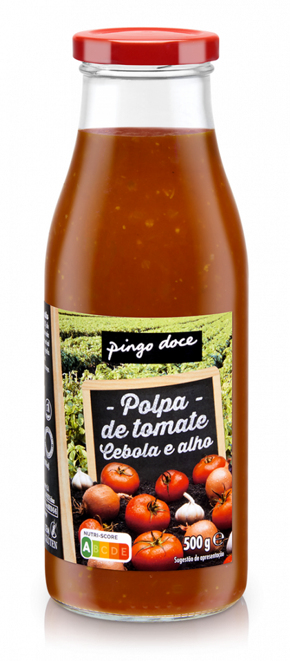 Polpa De Tomate Com Cebola E Alho Pingo Doce 0.5L