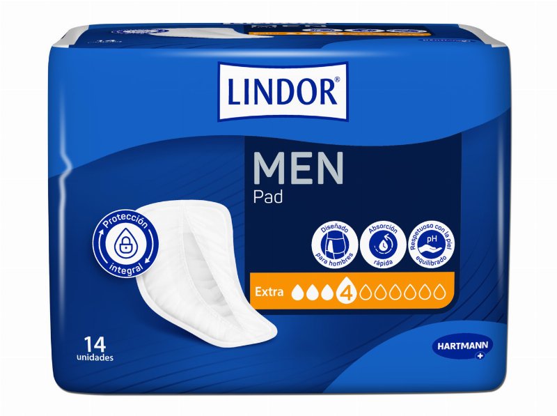 Pensos Incontinência Lindor Men Pads 4 g 14Un