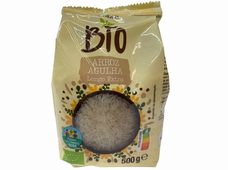 Arroz Auchan Agulha Bio Cultivamos O Bom Longo Extra 500 g