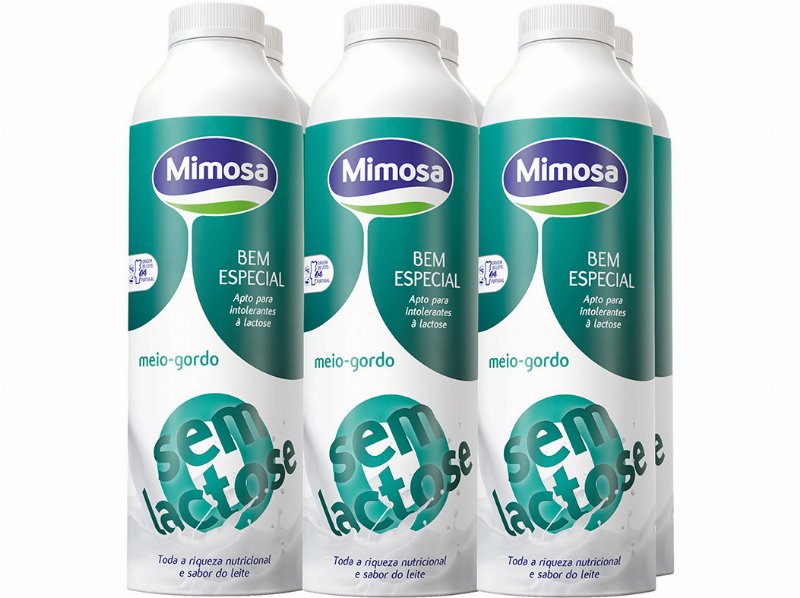 Leite Mimosa Uht Especial 0% Lactose Meio Gordo 6X1 l