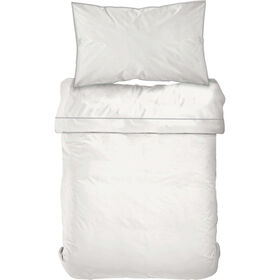 Conjunto Capa Edredão 160X220Cm Algodão Percal Branco Kasa