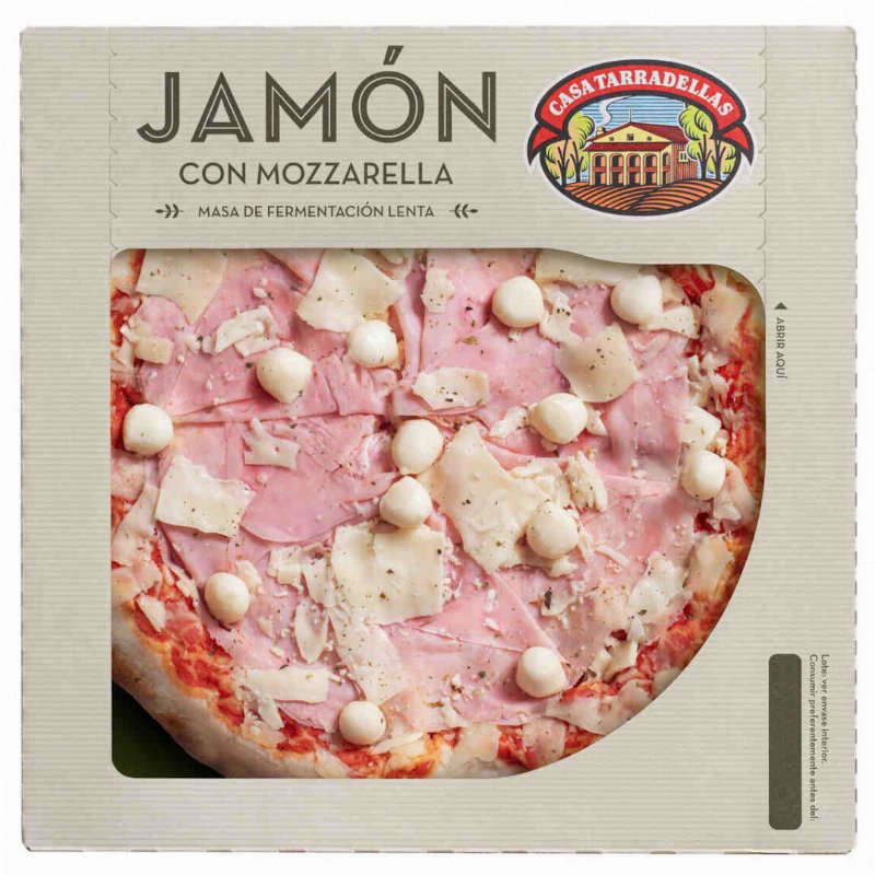 Pizza Fresca De Fiambre E Mozzarella Casa Tarradellas 0.4Kg