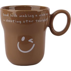Caneca 340 ml Smile Castanha Kasa