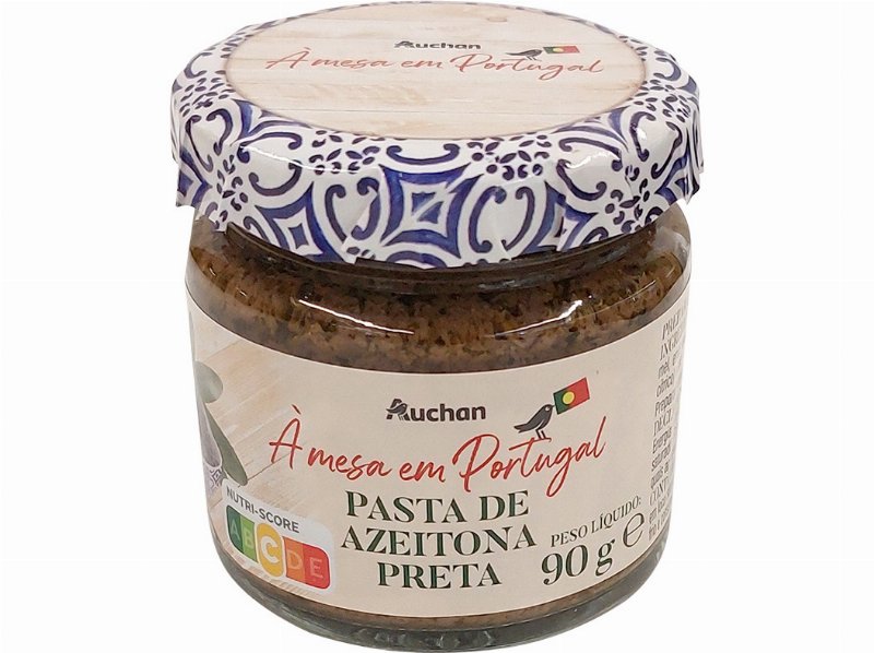 Pasta Azeitona Auchan À Mesa Em Portugal Preta 90 g