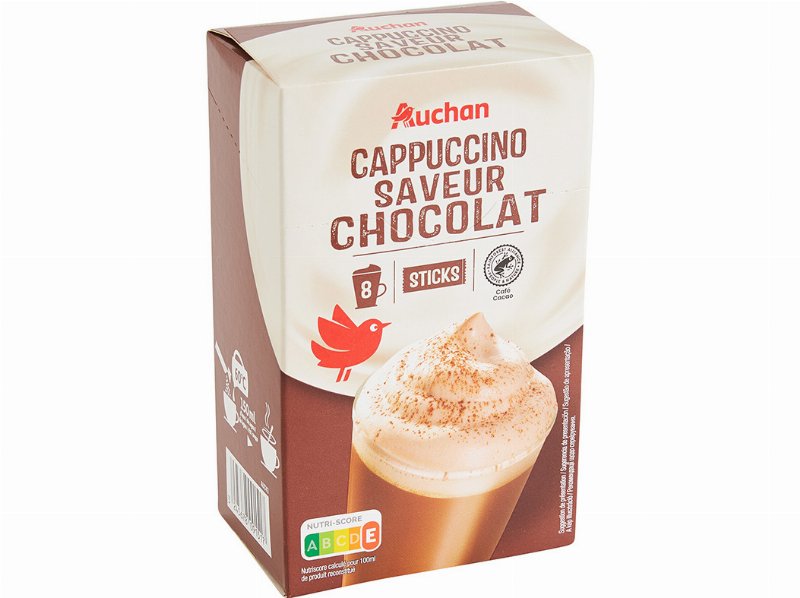 Café Auchan Solúvel Cappuccino Chocolate (18Gx8) 144 g