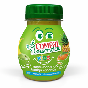Dose Fruta Maçã, Banana, Laranja E Ananás Kids +3A Compal Essencial 11 cl