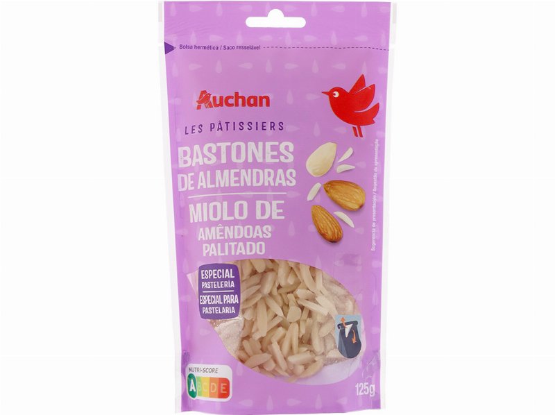 Miolo De Amêndoa Sem Pele Auchan Palitado 125 g