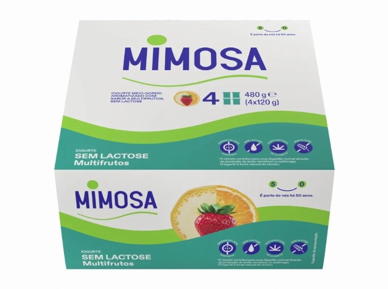 Iogurte Mimosa Sem Lactose Multifrutos 4X125 g