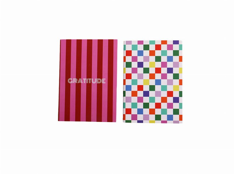Pack 2 Cadernos Quadriculados Auchan A6 40 Folhas Vintage Palette