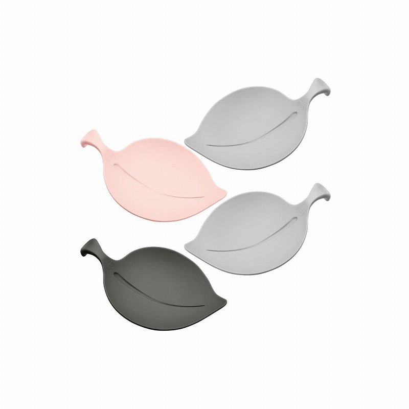 Koziol Conjunto 4 Taças Multi-Usos Em Forma De Folha Rosa/Cinza Leaf-On
