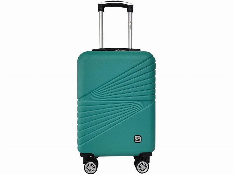 Mala De Cabine Rígida Airport Verde 8 Rodas 50X33X20Cm