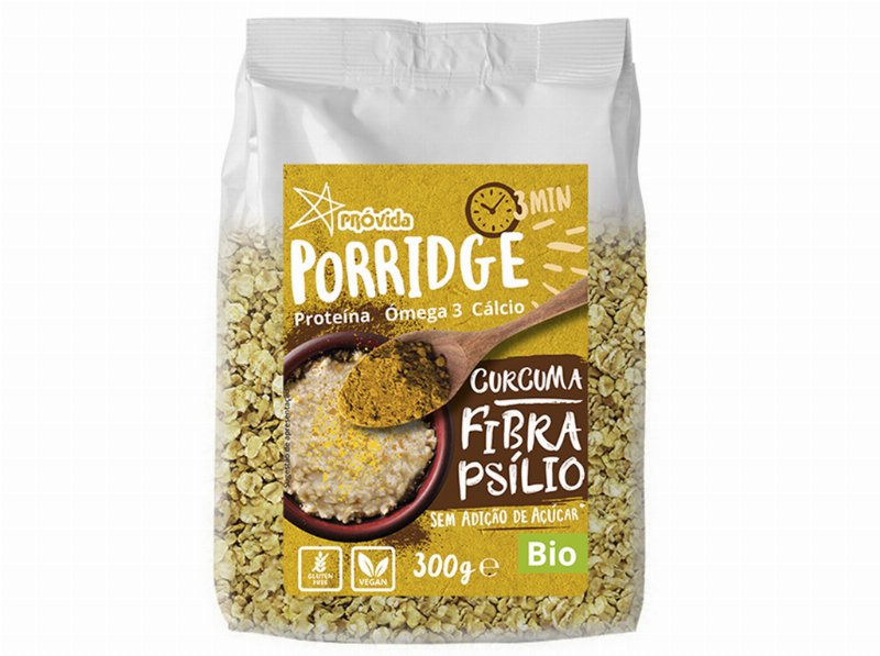 Papas De Aveia Bio Provida Curcuma&Fibrapsílio 300 g
