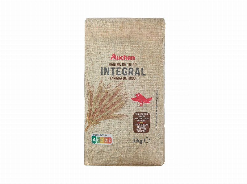 Farinha Trigo Auchan Tipo 150 Integral 1 kg