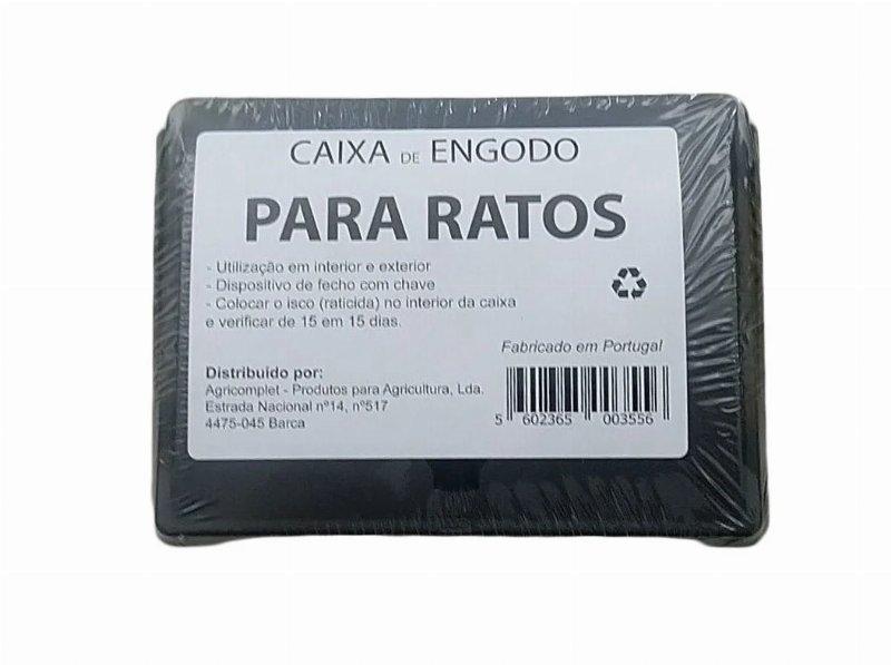 Caixa De Engodo Para Ratos Tamanho Pequeno