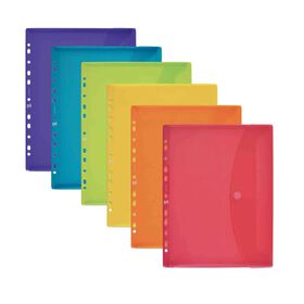 Classificador Envelope Perfurado Com Mola A4 (Várias Cores) Oxford