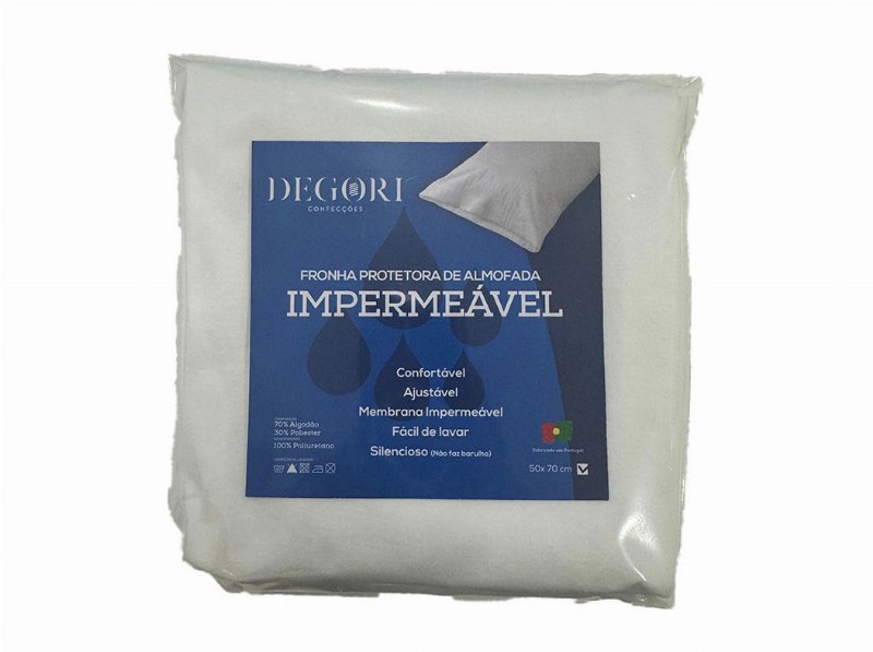 Fronha Almofada Impermeavel Jersey Pes Pu 50X70Cm