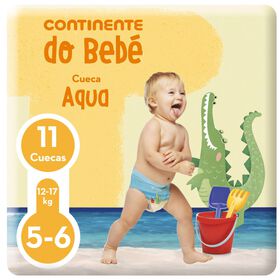 Fraldas Cueca Banho 12-17 kg T5-6 Continente Do Bebé 11 Un