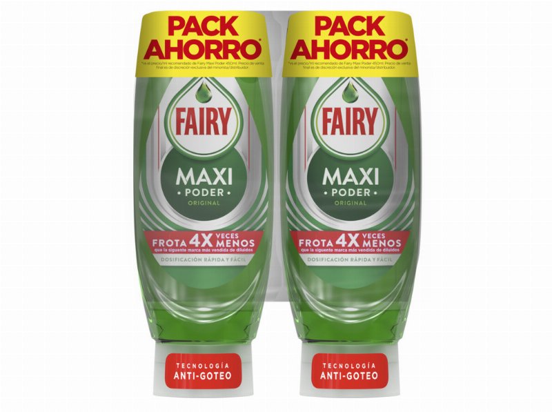 Detergente Manual Fairy Maxi Poder Original 2X450 ml