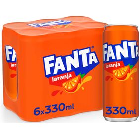 Refrigerante Em Lata Com Gás Laranja Fanta 6 X 33 cl