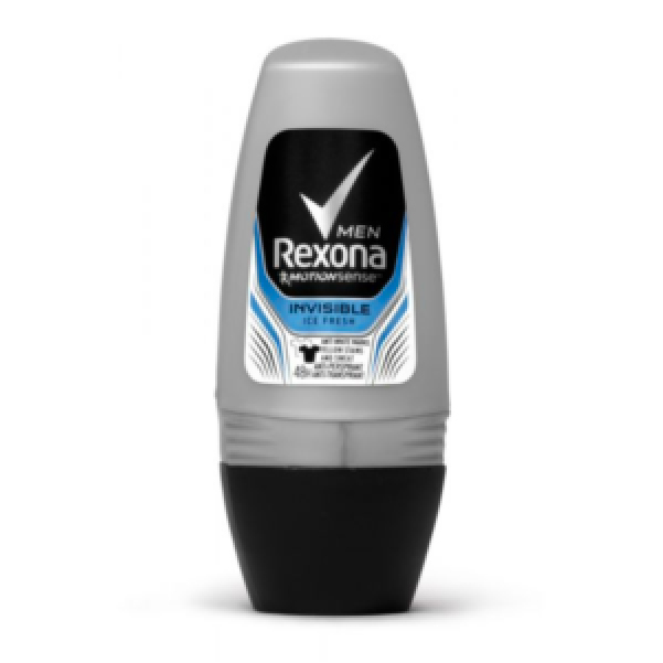 Desodorizante Roll-On Men Invisible Ice Fresh Rexona 50 ml