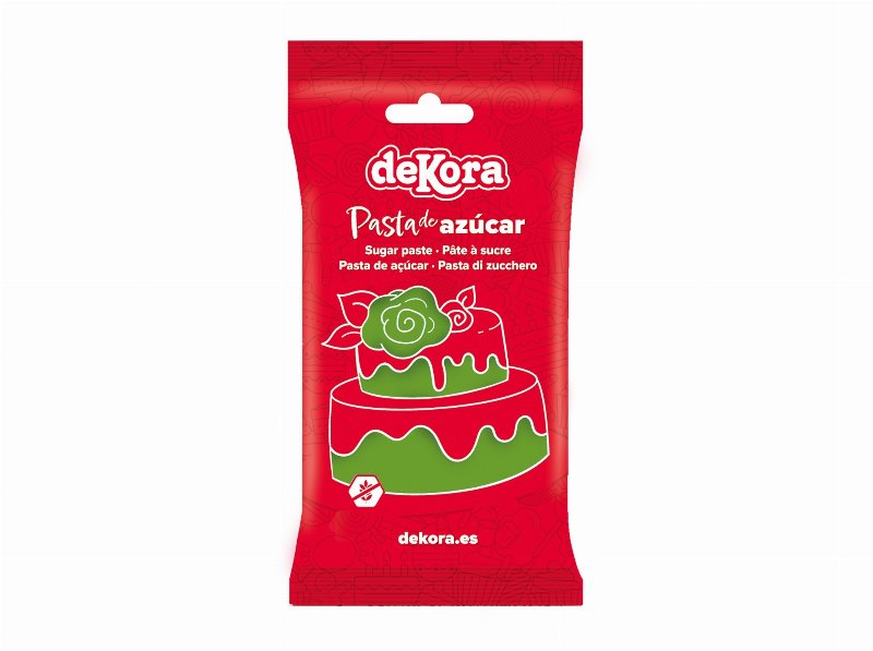 Pasta De Açucar Dekora Verde Primavera 250 g
